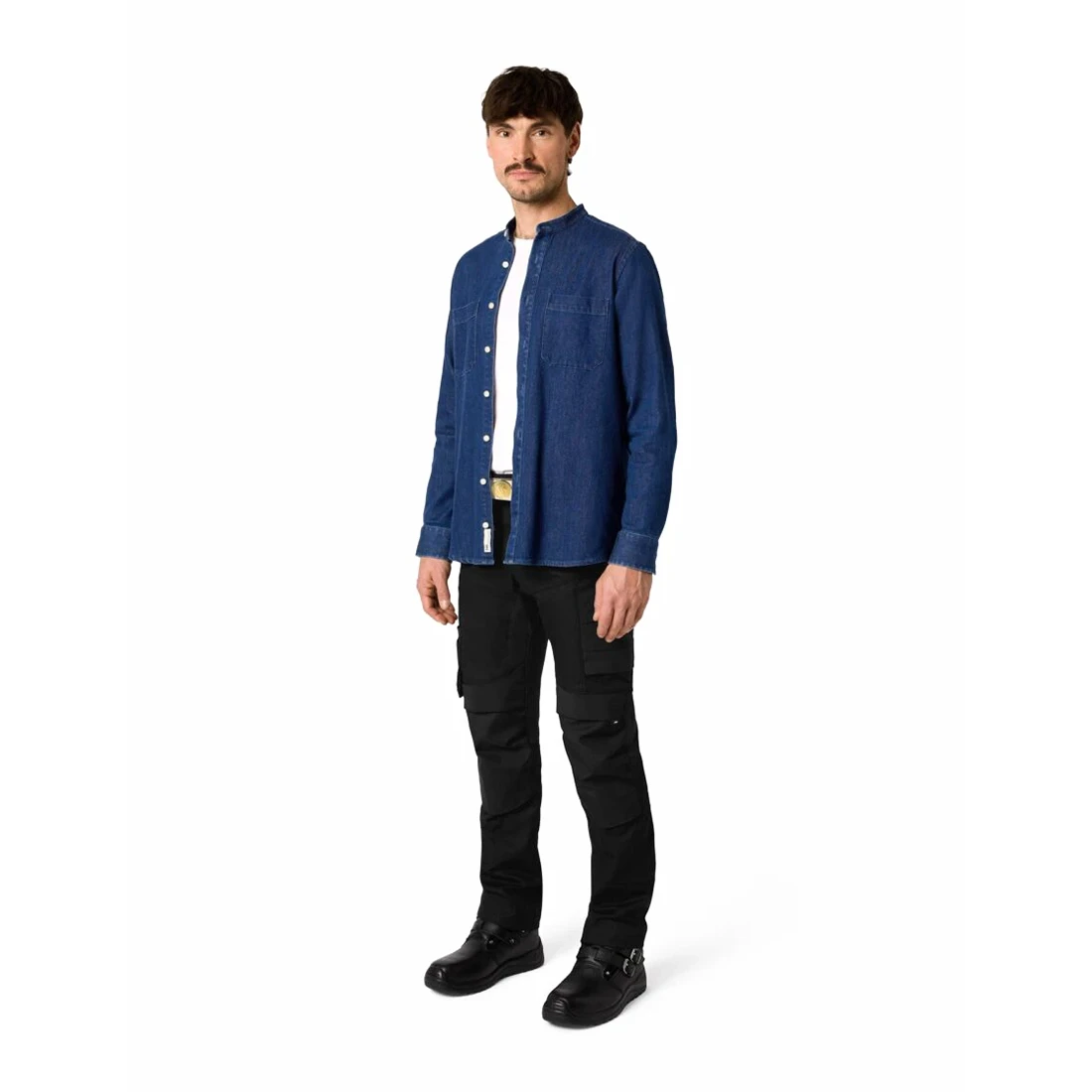 FHB - Jeanshemd ALFRED elastisch indigoblau