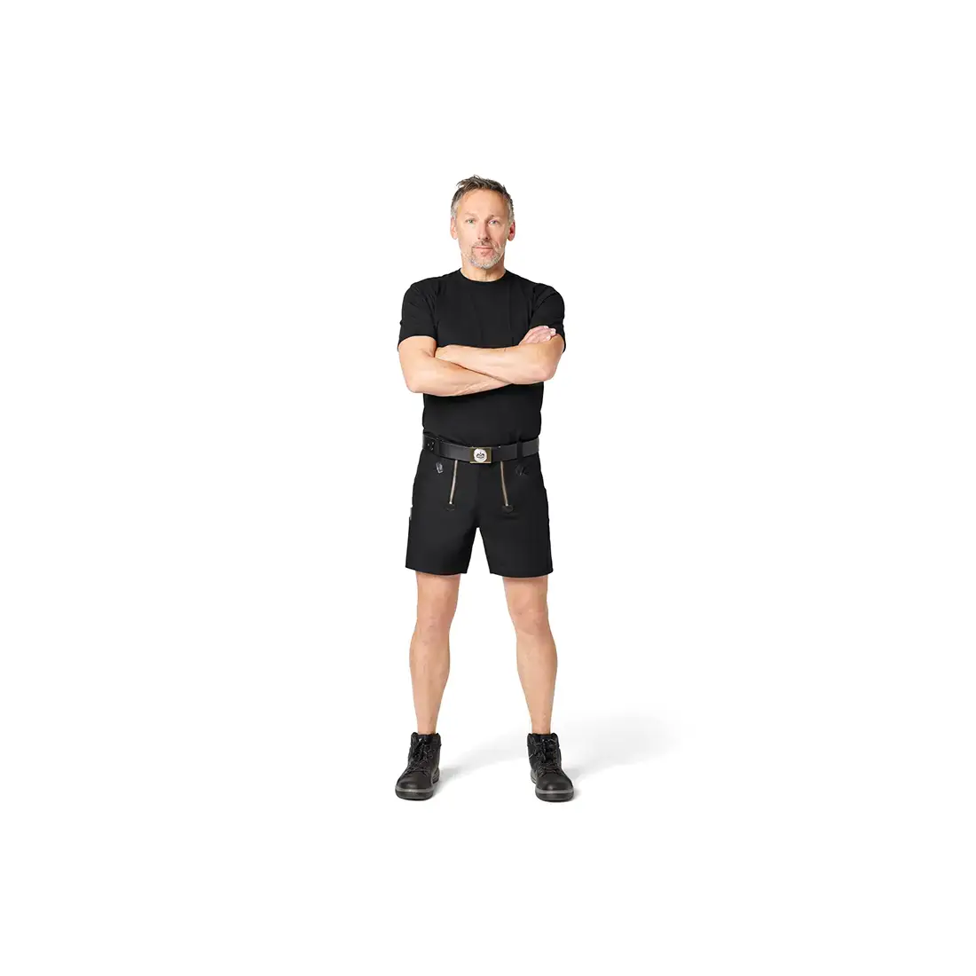 FHB - Zunftshorts JO Rips-Moleskin schwarz