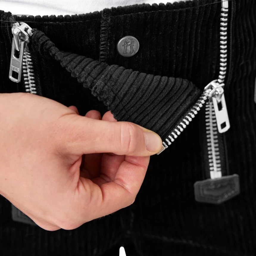 FHB - Zunfthose MARIA Trenkercord Damen schwarz