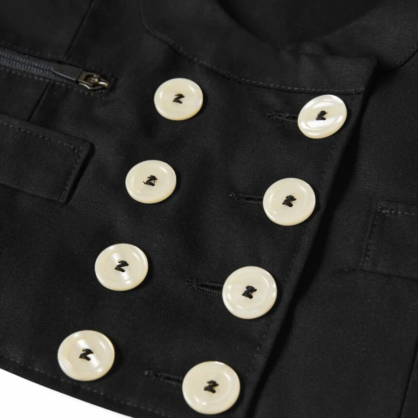 FHB - Zunftweste HERDIS Canvas Damen schwarz