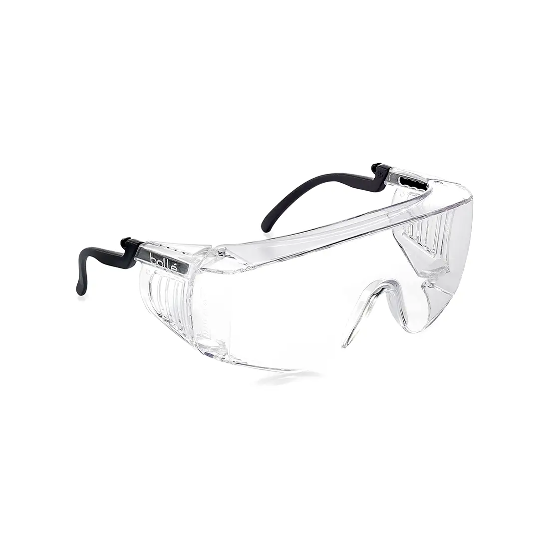 BOLLE - ?berbrille SQUALE klare Gl?ser schwarz