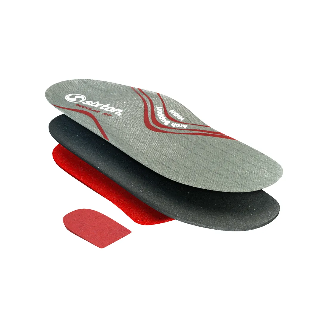 SIXTON - Einlegesohle ARCH SUPPORT HIGH grau/rot