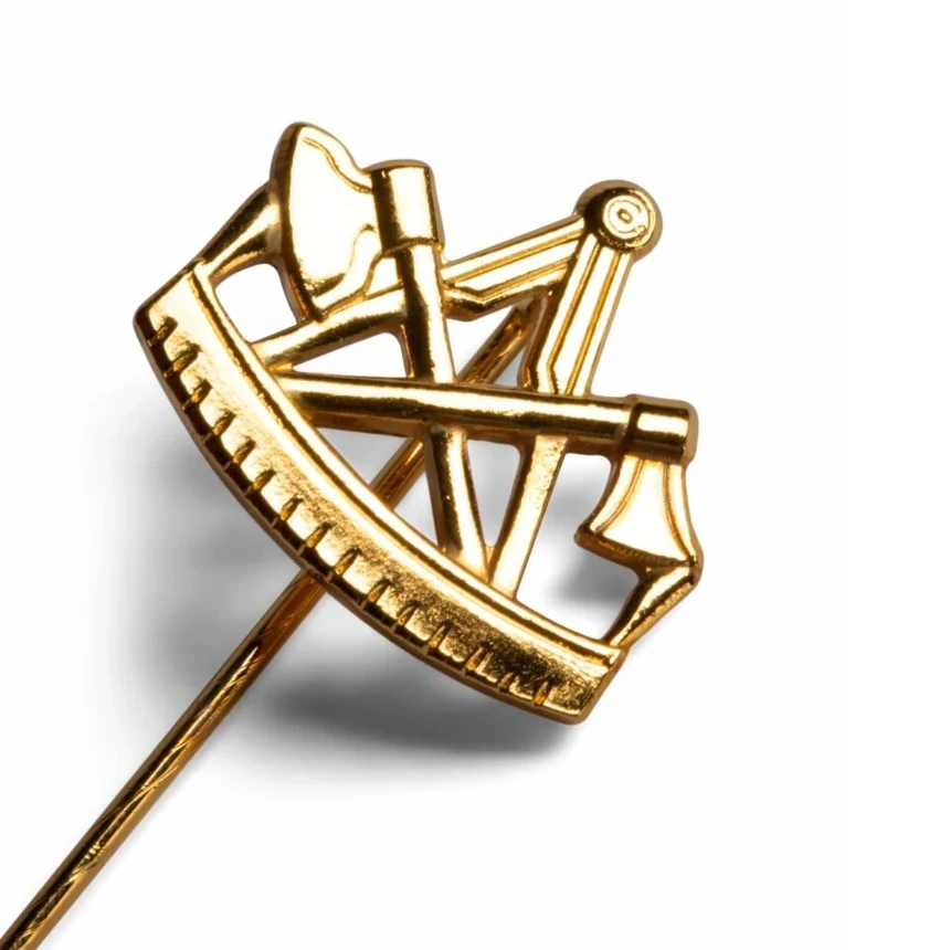FHB - Anstecknadel FREDERIK "Zimmermann" gold