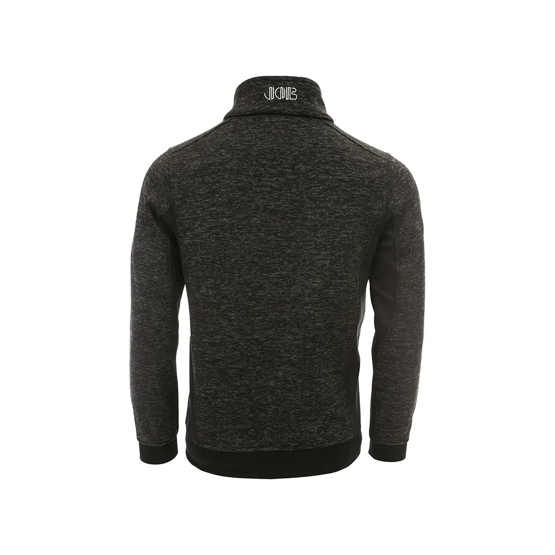 JOB - Strickfleecejacke POTSDAM schwarz/grau meliert