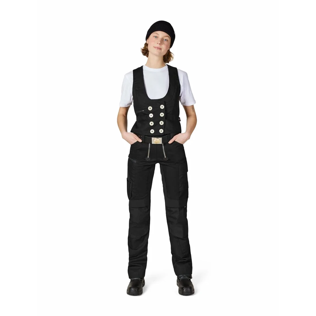 FHB - Zunftweste HERDIS Canvas Damen schwarz