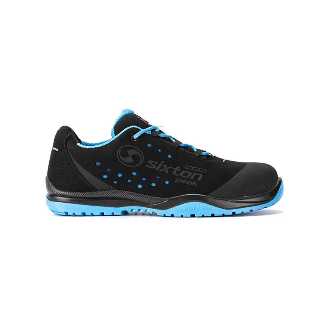 SIXTON - Cuban SRC ESD LOW S1P schwarz/neon hellblau