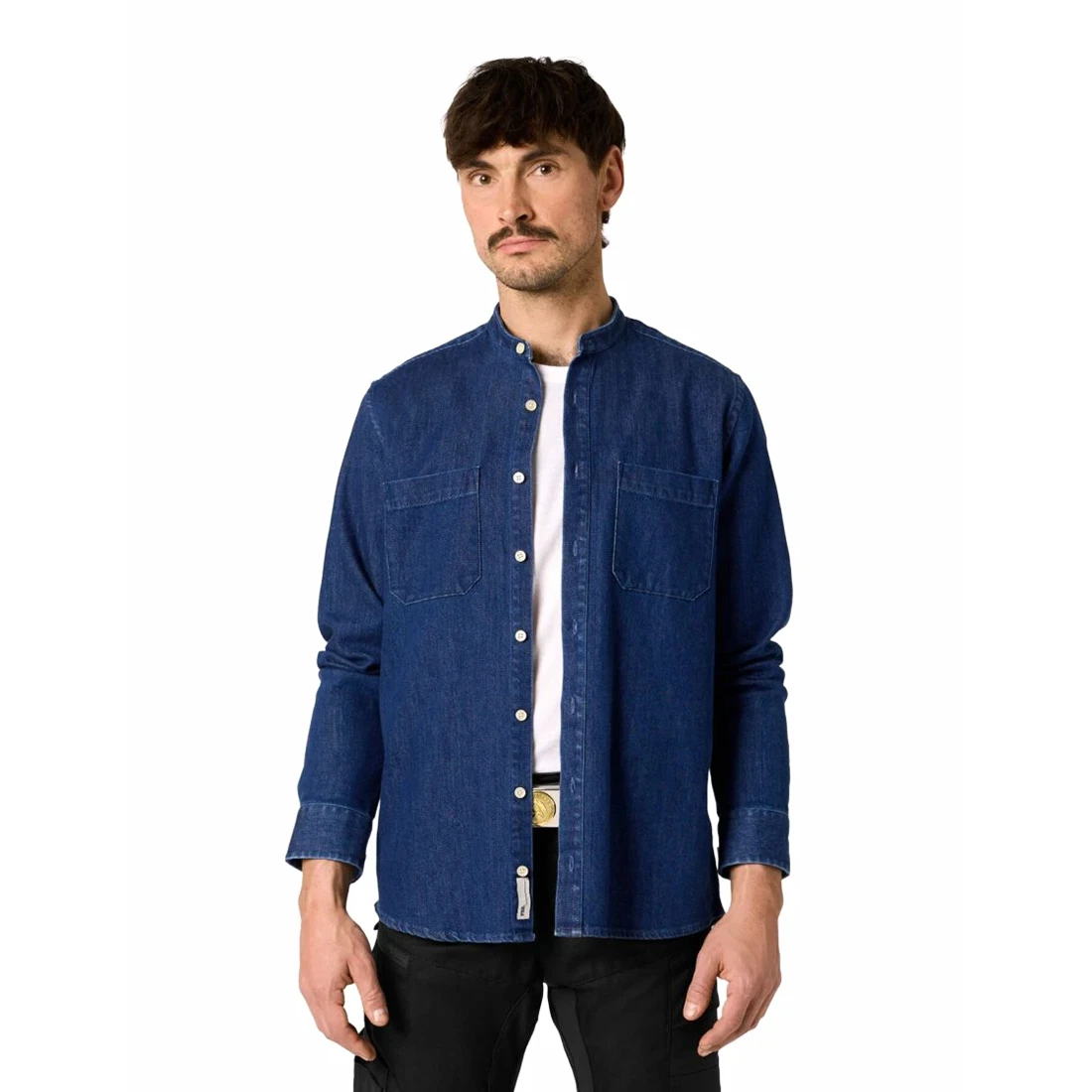 FHB - Jeanshemd ALFRED elastisch indigoblau