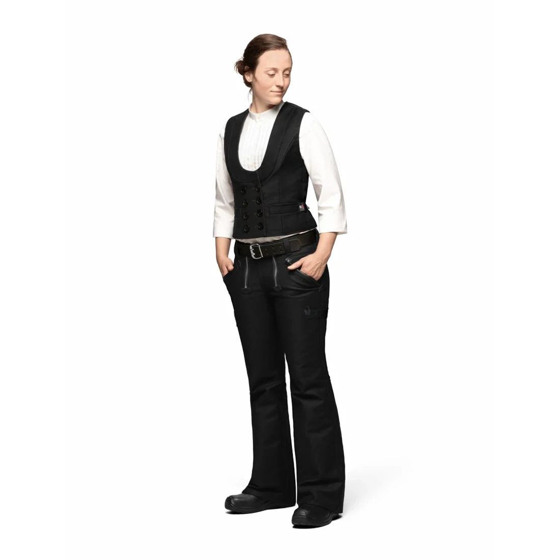 FHB - Zunfthose HELENE Zwirn-Doppelpilot Damen schwarz